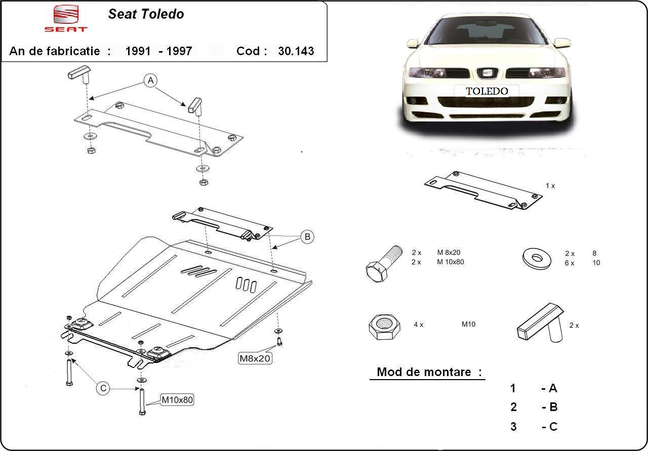 Scut motor Seat Toledo I motor 1.6 an 1991-1997